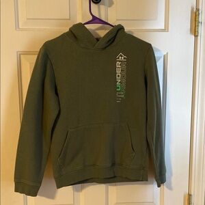 Under Armour Army Green Hoodie Boys Large